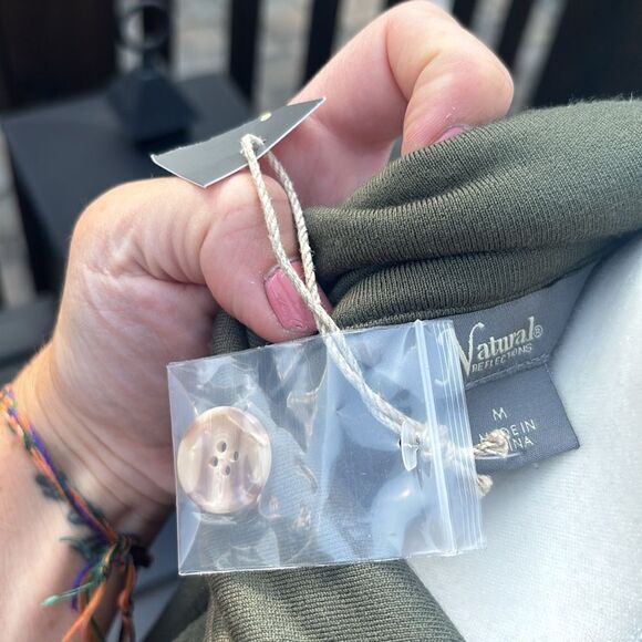 NWT Natural Reflections Fleece shacket - Picture 7 of 14